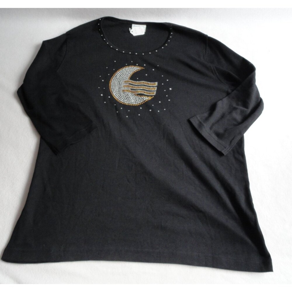 Classic Creations Boutique Branson Andy Warhol Moon River 3/4 Top - Womens XL